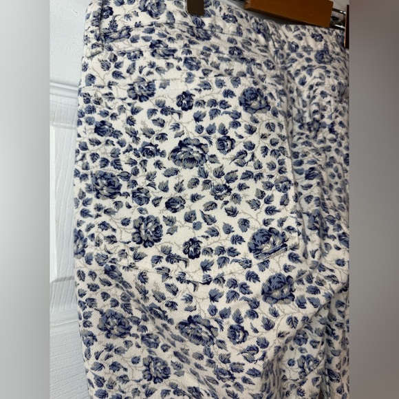 J.Crew Toothpick Mid Rise Floral Stretch Jeans - Picture 7 of 12